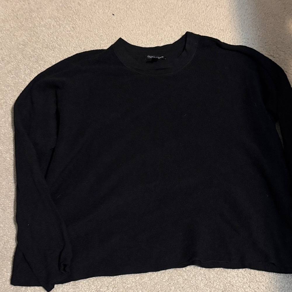 Sale! Women’s Eileen Fisher Linen Black Sweater size small